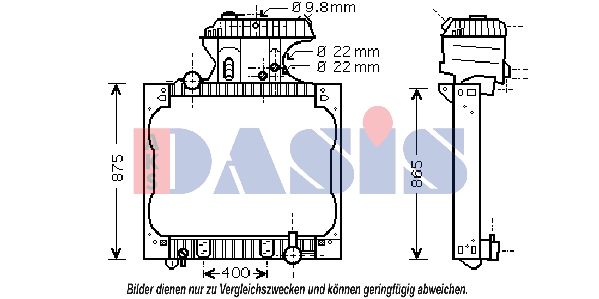 AKS DASIS Radiators, Motora dzesēšanas sistēma 261900N